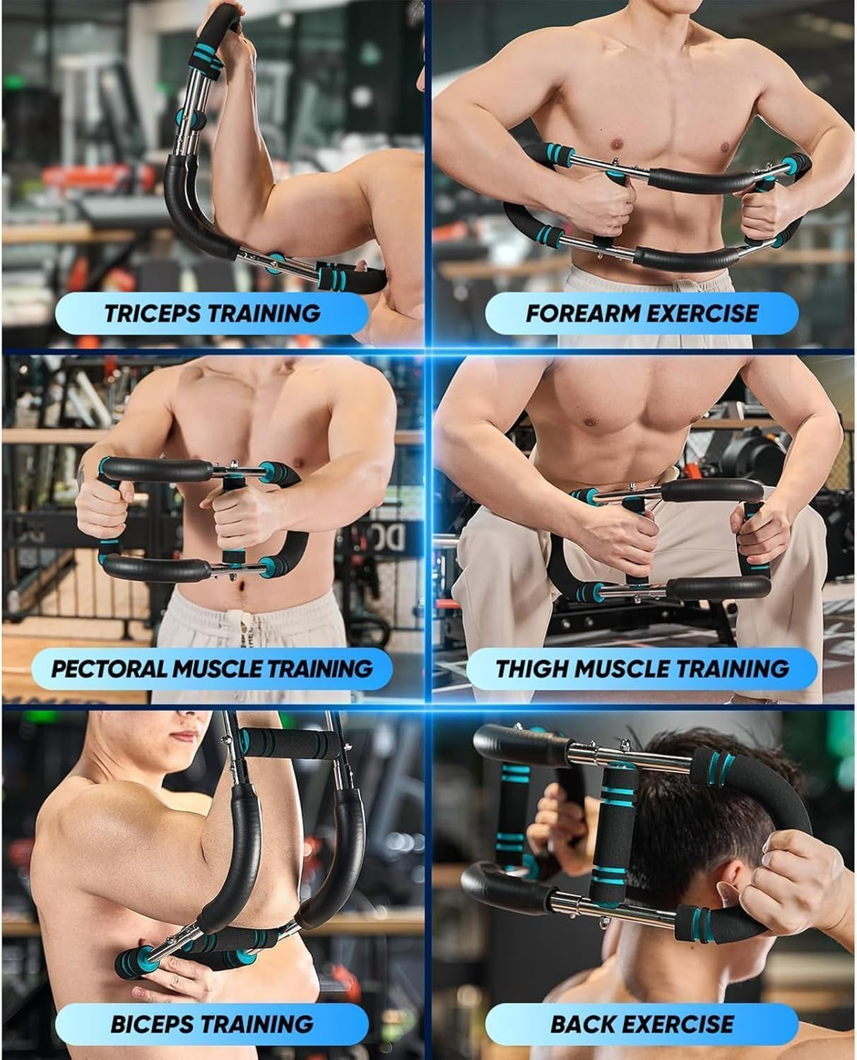 Twister Arm Trainer for Men – Adjustable Chest & Arm Workout Equipment, Strength Training for Upper Body, Home Gym Muscle Builder with Multi-Resistance Levels