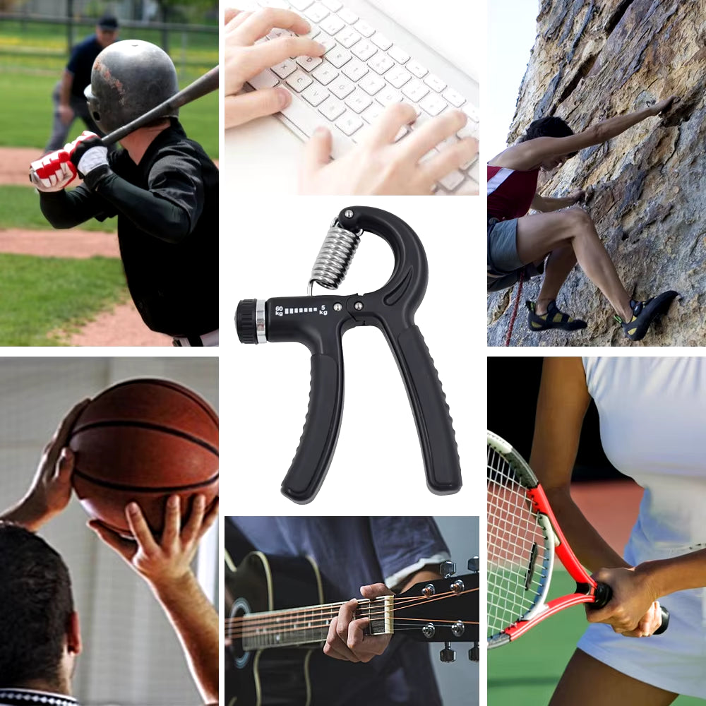 Adjustable Grip Strengthener – 5-60KG Hand Exerciser for Strength Training, Finger Rehabilitation, and Fitness (Unisex)