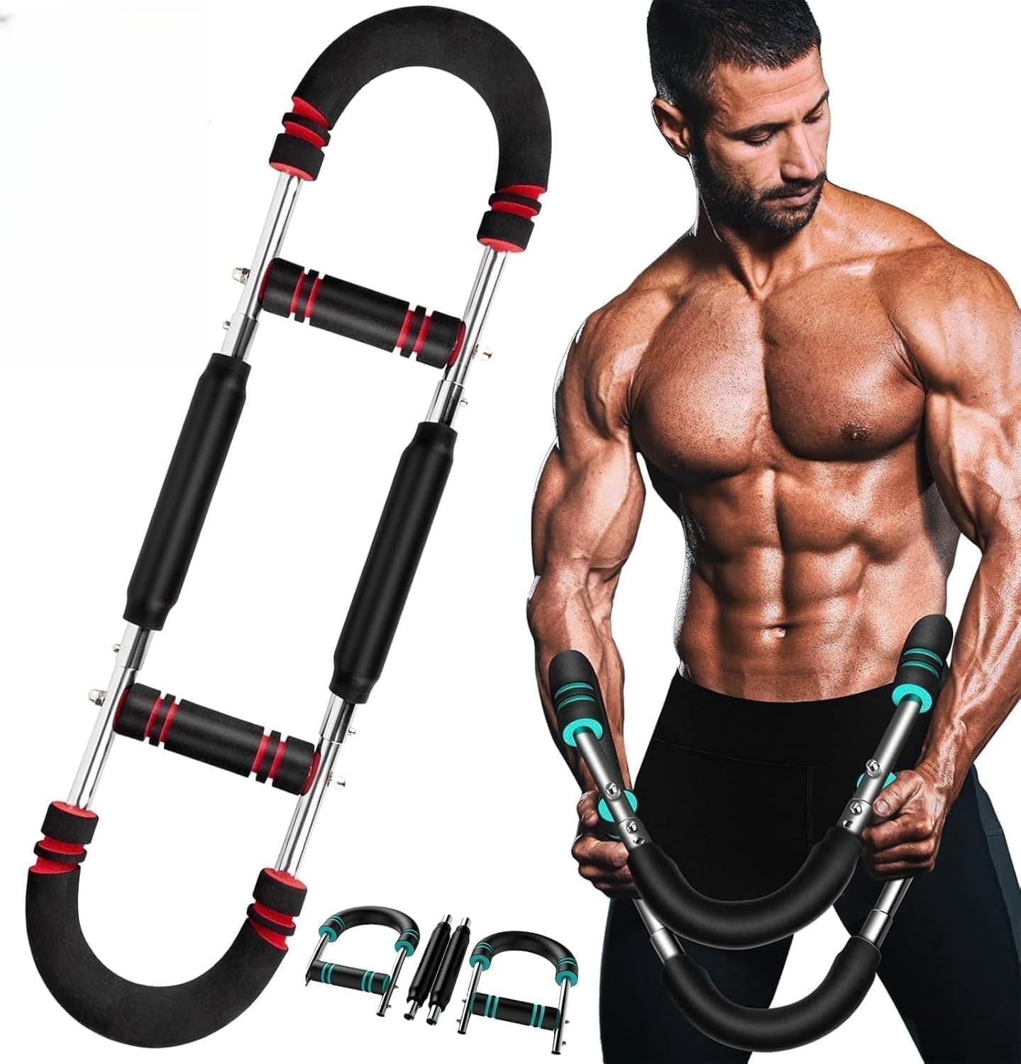Twister Arm Trainer for Men – Adjustable Chest & Arm Workout Equipment, Strength Training for Upper Body, Home Gym Muscle Builder with Multi-Resistance Levels