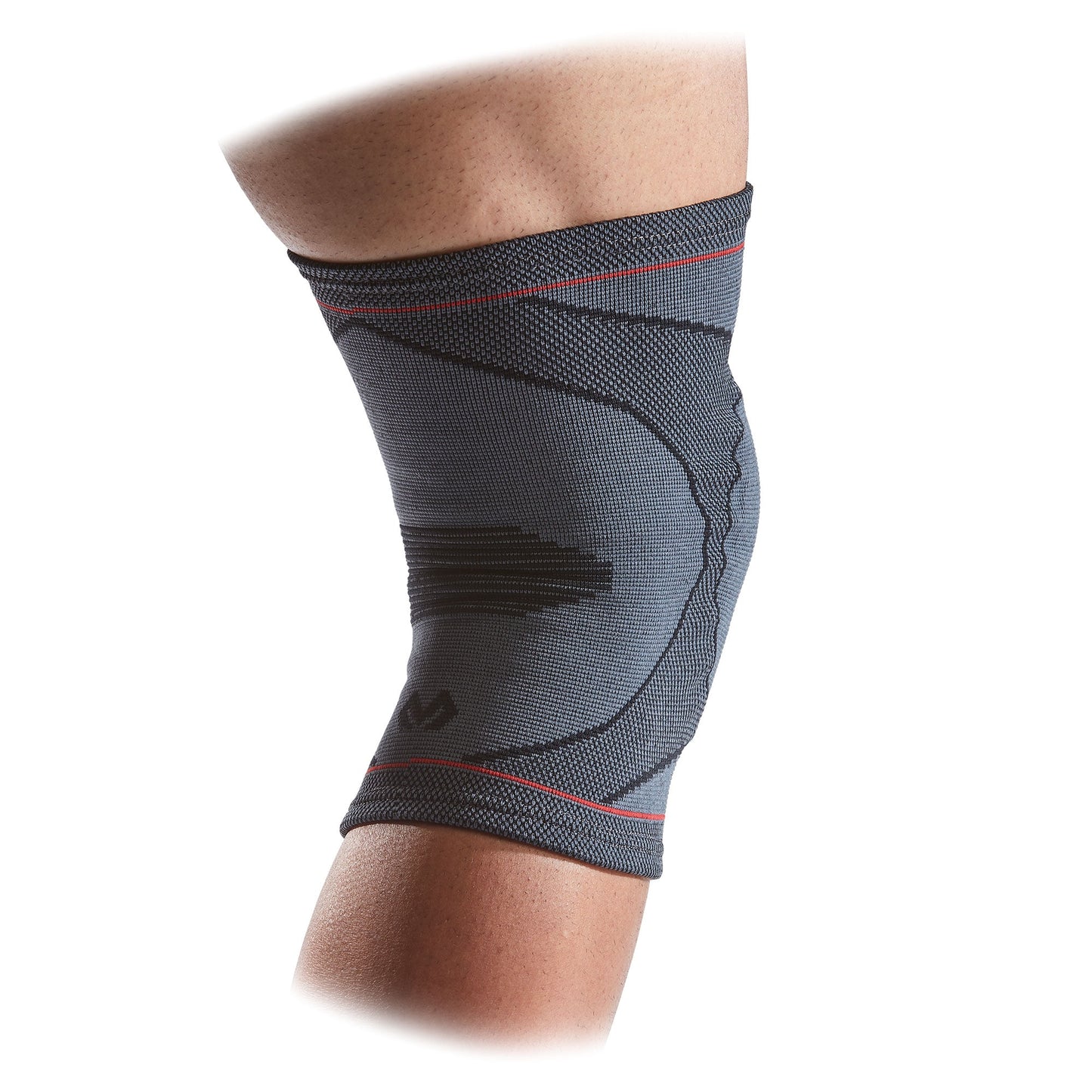 Unisex Fitness Knee Compression Knit Sleeve with Gel Buttress (L/XL)