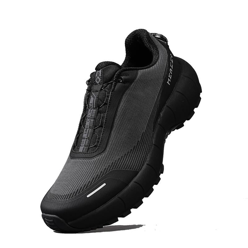 MENCCO Men's Lacing-Free Waterproof Running, Walking & Tennis Shoes, Comfortable Athletic Gym Sneakers with Cushioning for Jogging & Workouts