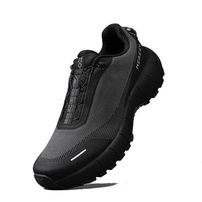 MENCCO Men's Lacing-Free Waterproof Running, Walking & Tennis Shoes, Comfortable Athletic Gym Sneakers with Cushioning for Jogging & Workouts