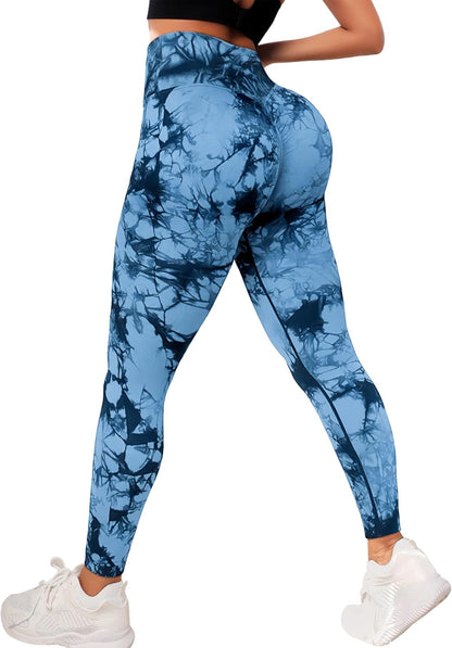 Hidden Scrunch Butt Lifting Leggings for Women Tummy Control High Waisted Workout Gym Seamless Impact Yoga Pants