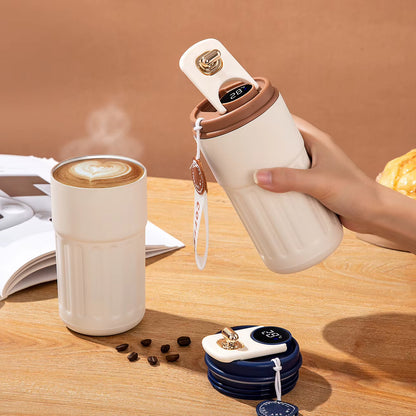 450ML Stainless Steel Thermo Water Bottle LED Temperature Display Coffee Cup Keep Cold and Heat Thermal Mug Travel Vacuum Flask