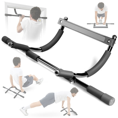 Heavy-Duty Pull Up Bar for Doorway – Multifunctional Chin-Up & Dip Bar Trainer for Home Gym – No Screws Needed, Fits Up to 32” Door Frames
