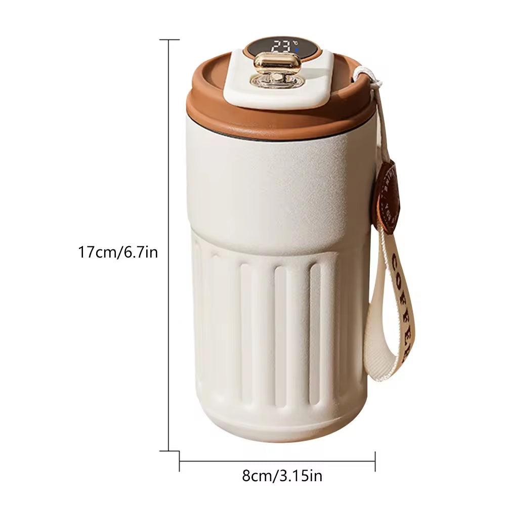 Smart Thermos Bottle with LED Temperature Display – 316 Stainless Steel Tumbler Mug, Portable Vacuum Flask, Insulated Coffee Cup