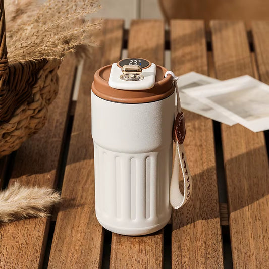 450ML Stainless Steel Thermo Water Bottle LED Temperature Display Coffee Cup Keep Cold and Heat Thermal Mug Travel Vacuum Flask