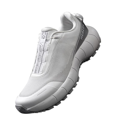 MENCCO Men's Lacing-Free Waterproof Running, Walking & Tennis Shoes, Comfortable Athletic Gym Sneakers with Cushioning for Jogging & Workouts