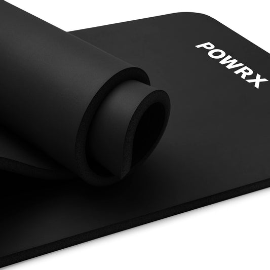 Extra-Thick Non-Slip Exercise Yoga Mat (0.6") with Carrying Strap & Bag