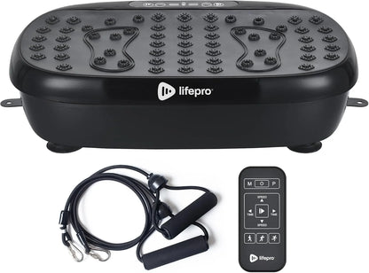 Hexaplate Lite Vibration Plate – 300W Full Body Workout Platform with Remote & 10 Programs