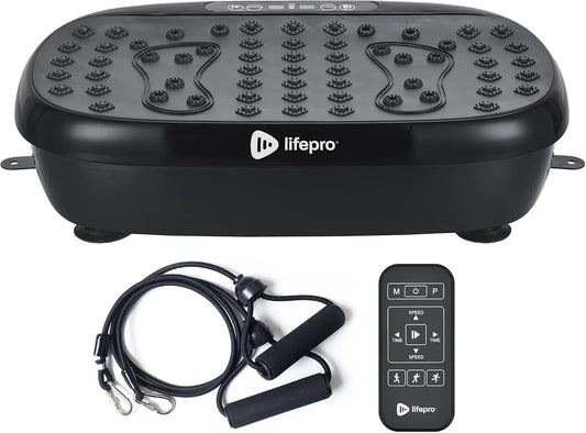 Hexaplate Lite Vibration Plate – 300W Full Body Workout Platform with Remote & 10 Programs