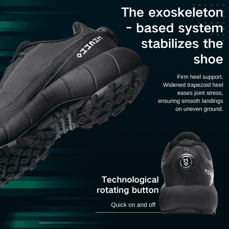 MENCCO Men's Lacing-Free Waterproof Running, Walking & Tennis Shoes, Comfortable Athletic Gym Sneakers with Cushioning for Jogging & Workouts