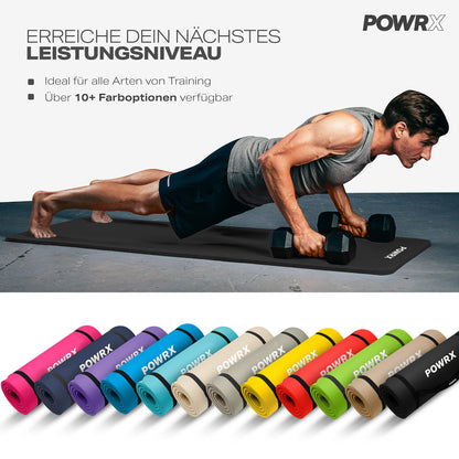 Extra-Thick Non-Slip Exercise Yoga Mat (0.6") with Carrying Strap & Bag